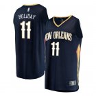 Camiseta Jrue Holiday 11 New Orleans Pelicans Icon Edition Armada Hombre